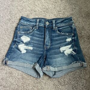 American Eagle Next Level Stretch Distressed Shorts